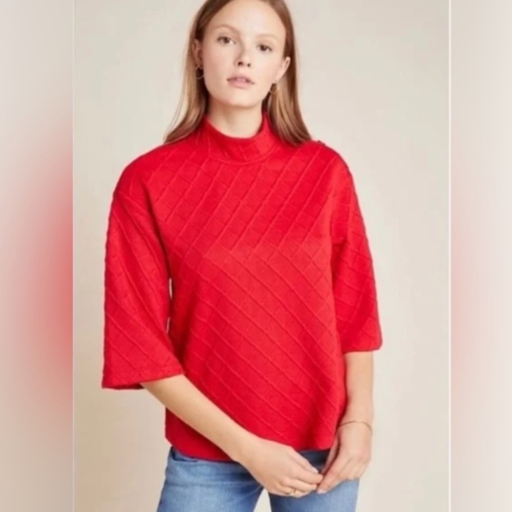Anthropologie Sunday Brooklyn Mollie‎ Button-Shoulder Top